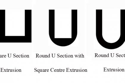 U section extrusion profile is applied to protect sharp edge